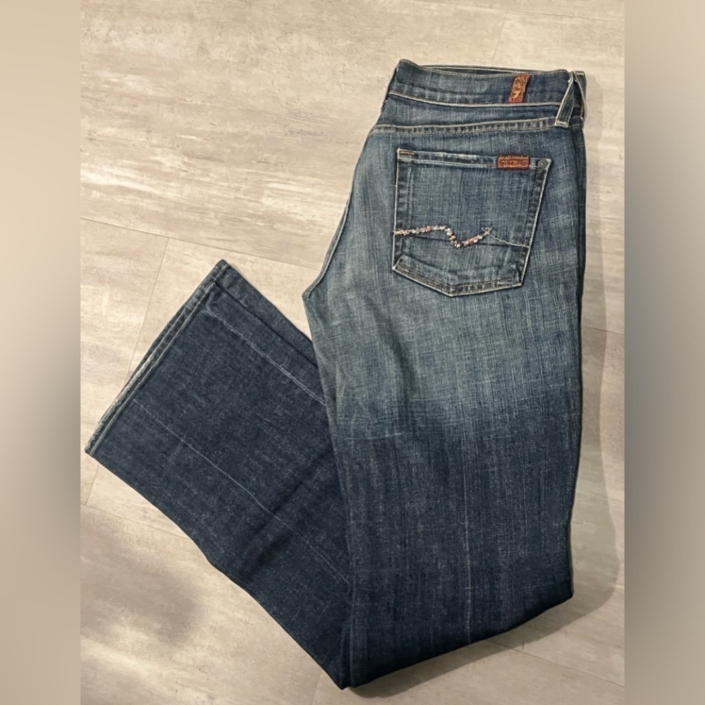 7 for all mankind vintage jeans with Swarovski crystals